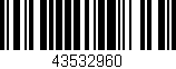 Código de barras (EAN, GTIN, SKU, ISBN): '43532960'