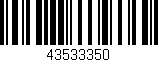 Código de barras (EAN, GTIN, SKU, ISBN): '43533350'