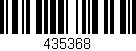 Código de barras (EAN, GTIN, SKU, ISBN): '435368'