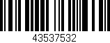 Código de barras (EAN, GTIN, SKU, ISBN): '43537532'
