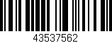 Código de barras (EAN, GTIN, SKU, ISBN): '43537562'