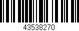 Código de barras (EAN, GTIN, SKU, ISBN): '43538270'