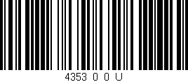 Código de barras (EAN, GTIN, SKU, ISBN): '4353_0_0_U'