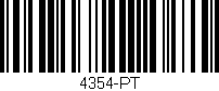 Código de barras (EAN, GTIN, SKU, ISBN): '4354-PT'