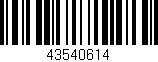 Código de barras (EAN, GTIN, SKU, ISBN): '43540614'