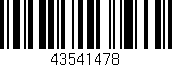 Código de barras (EAN, GTIN, SKU, ISBN): '43541478'