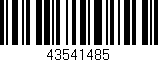 Código de barras (EAN, GTIN, SKU, ISBN): '43541485'
