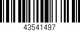 Código de barras (EAN, GTIN, SKU, ISBN): '43541497'