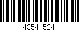 Código de barras (EAN, GTIN, SKU, ISBN): '43541524'