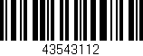 Código de barras (EAN, GTIN, SKU, ISBN): '43543112'