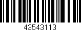 Código de barras (EAN, GTIN, SKU, ISBN): '43543113'