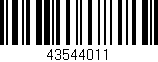 Código de barras (EAN, GTIN, SKU, ISBN): '43544011'