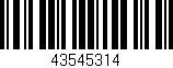 Código de barras (EAN, GTIN, SKU, ISBN): '43545314'