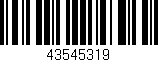 Código de barras (EAN, GTIN, SKU, ISBN): '43545319'