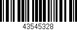 Código de barras (EAN, GTIN, SKU, ISBN): '43545328'