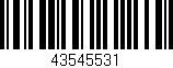 Código de barras (EAN, GTIN, SKU, ISBN): '43545531'