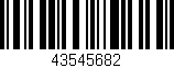 Código de barras (EAN, GTIN, SKU, ISBN): '43545682'