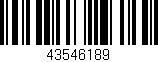 Código de barras (EAN, GTIN, SKU, ISBN): '43546189'