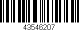 Código de barras (EAN, GTIN, SKU, ISBN): '43546207'