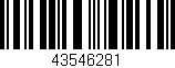 Código de barras (EAN, GTIN, SKU, ISBN): '43546281'