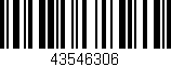 Código de barras (EAN, GTIN, SKU, ISBN): '43546306'