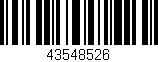 Código de barras (EAN, GTIN, SKU, ISBN): '43548526'