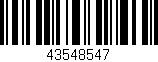 Código de barras (EAN, GTIN, SKU, ISBN): '43548547'