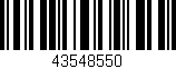 Código de barras (EAN, GTIN, SKU, ISBN): '43548550'