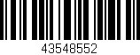Código de barras (EAN, GTIN, SKU, ISBN): '43548552'