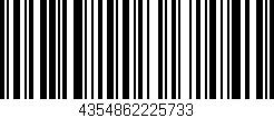 Código de barras (EAN, GTIN, SKU, ISBN): '4354862225733'