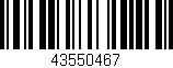 Código de barras (EAN, GTIN, SKU, ISBN): '43550467'