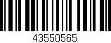 Código de barras (EAN, GTIN, SKU, ISBN): '43550565'
