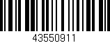 Código de barras (EAN, GTIN, SKU, ISBN): '43550911'