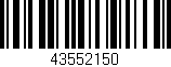 Código de barras (EAN, GTIN, SKU, ISBN): '43552150'