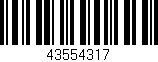Código de barras (EAN, GTIN, SKU, ISBN): '43554317'