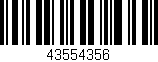 Código de barras (EAN, GTIN, SKU, ISBN): '43554356'