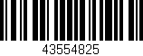 Código de barras (EAN, GTIN, SKU, ISBN): '43554825'