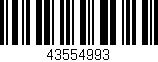 Código de barras (EAN, GTIN, SKU, ISBN): '43554993'