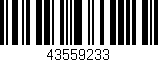 Código de barras (EAN, GTIN, SKU, ISBN): '43559233'