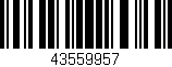 Código de barras (EAN, GTIN, SKU, ISBN): '43559957'