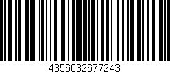 Código de barras (EAN, GTIN, SKU, ISBN): '4356032677243'