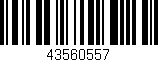 Código de barras (EAN, GTIN, SKU, ISBN): '43560557'