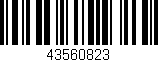 Código de barras (EAN, GTIN, SKU, ISBN): '43560823'