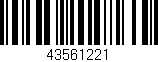 Código de barras (EAN, GTIN, SKU, ISBN): '43561221'