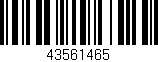 Código de barras (EAN, GTIN, SKU, ISBN): '43561465'