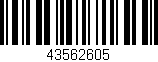 Código de barras (EAN, GTIN, SKU, ISBN): '43562605'