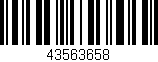 Código de barras (EAN, GTIN, SKU, ISBN): '43563658'