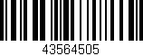 Código de barras (EAN, GTIN, SKU, ISBN): '43564505'