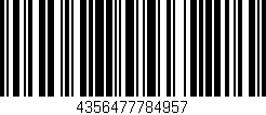 Código de barras (EAN, GTIN, SKU, ISBN): '4356477784957'