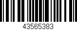 Código de barras (EAN, GTIN, SKU, ISBN): '43565383'